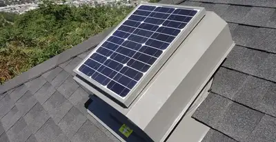 attic fan installation services with energy-efficient roof-mounted ventilation system in Orange, CA