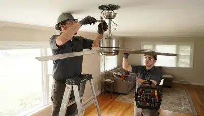 Ceiling fan installation service for Orange, CA homes by On Call Electrical