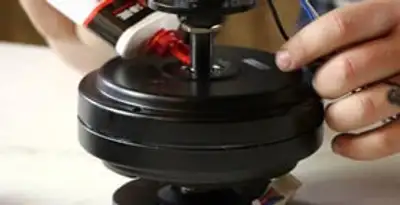 Ceiling fan motor repair and internal component adjustment in Orange, CA