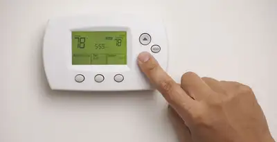 Digital thermostat installation with precise temperature programming in Orange, CA