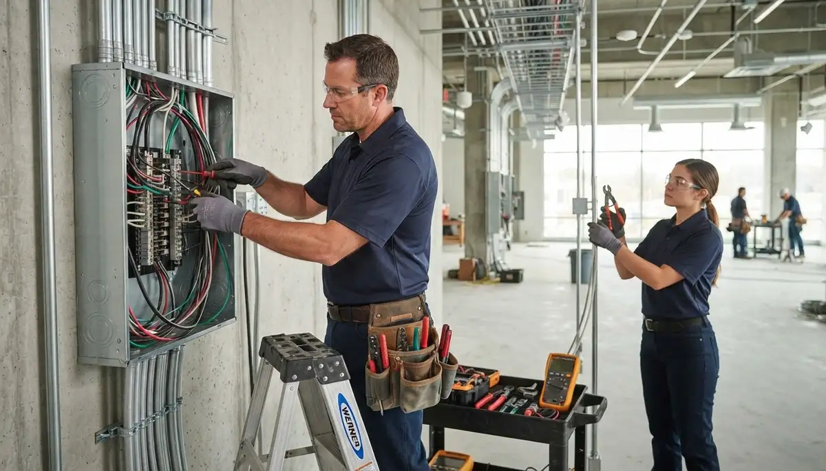 Electrical contractor services in Orange, CA, including panel upgrades and residential wiring solutions
