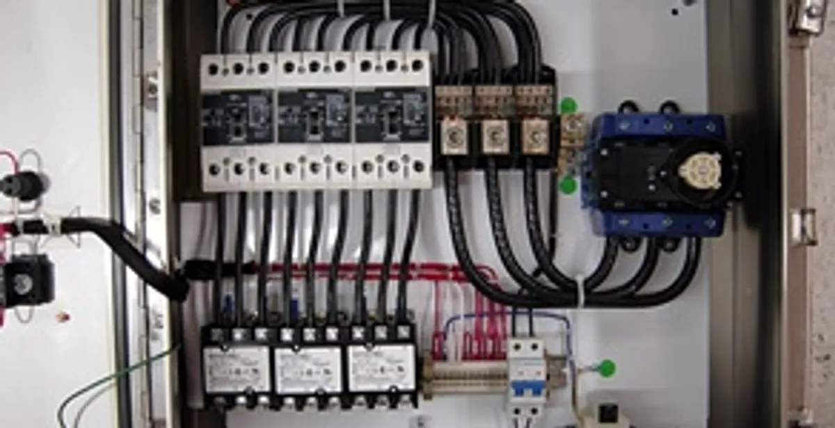 Electrical panel installation with organized circuit breakers and wiring in Orange, CA