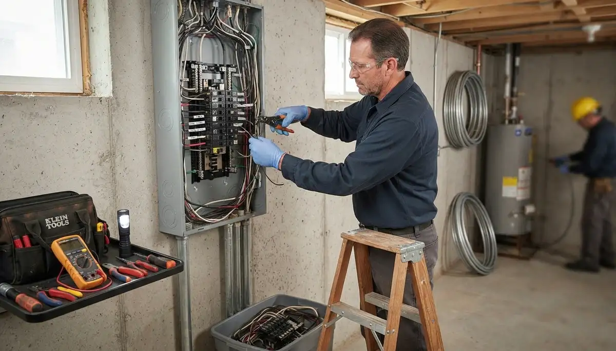 Electrical panel upgrade service for an Orange, CA home by On Call Electrical