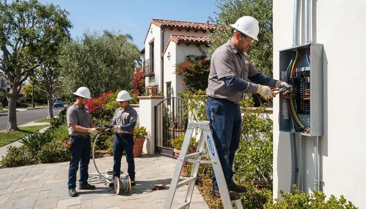 Professional electrician serving homes and businesses in Orange, California