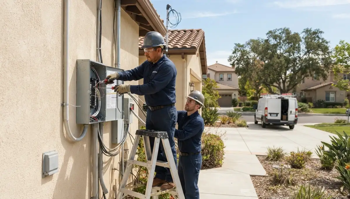 Electrician providing professional electrical services in Orange, CA