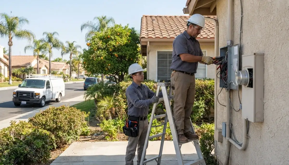 Electrician services in Orange, California for residential and commercial electrical needs