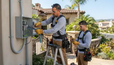 Electrician services in Orange, California for residential and commercial electrical needs