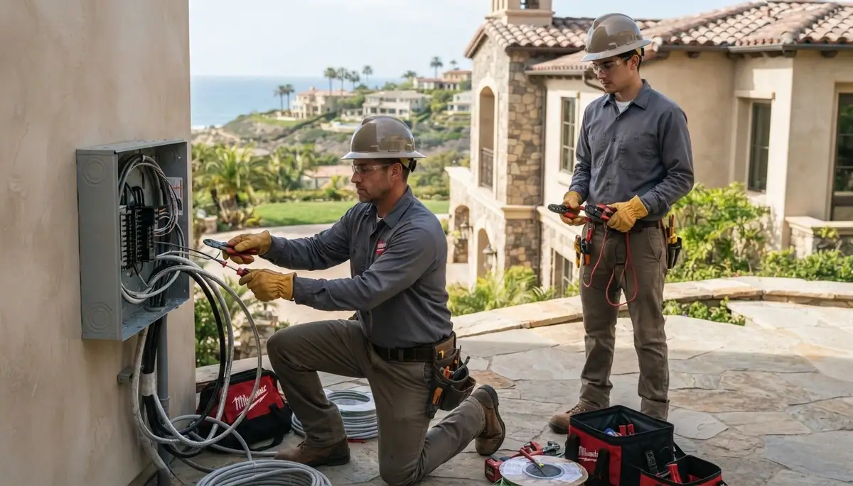 Electrician services in Orange, California by a professional electrical contractor