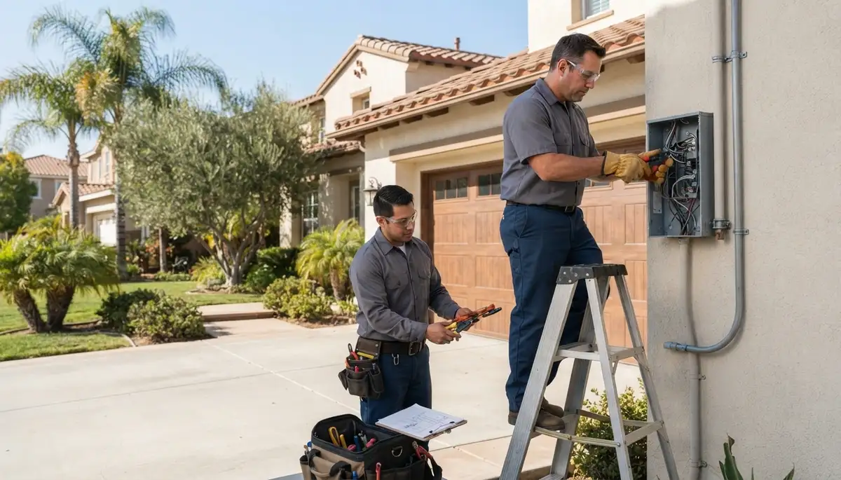 Electrician services in Orange, California provided by a professional local electrical contractor