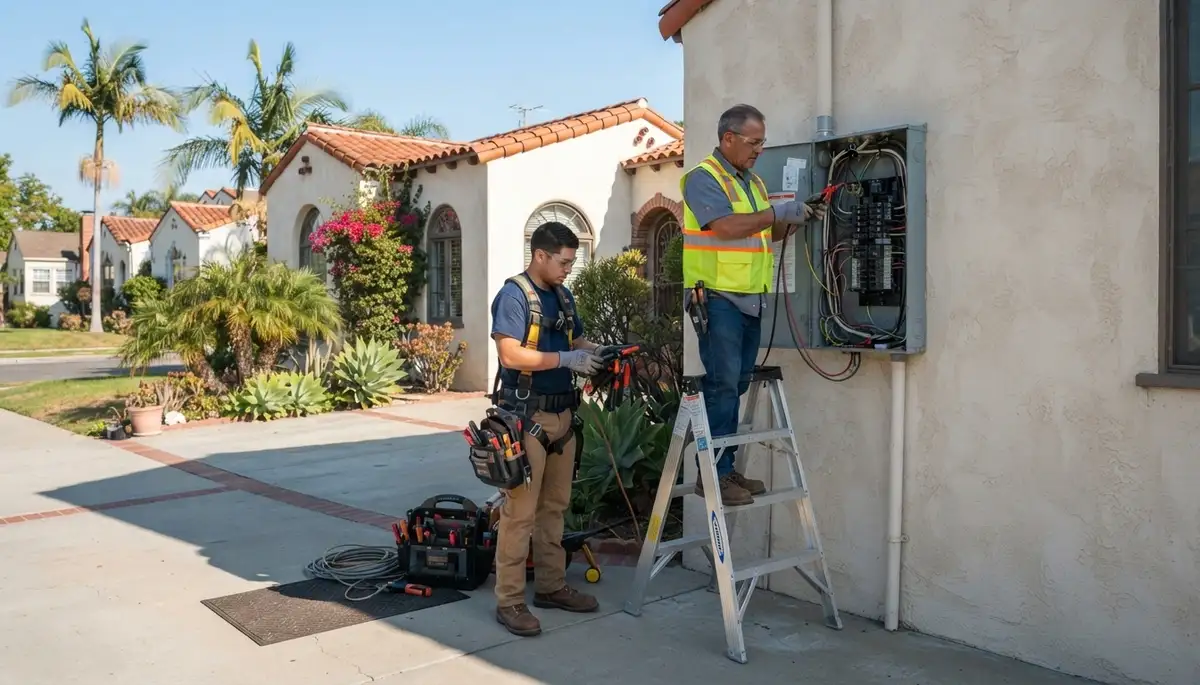 Electrician services for residential and commercial properties in Orange, CA
