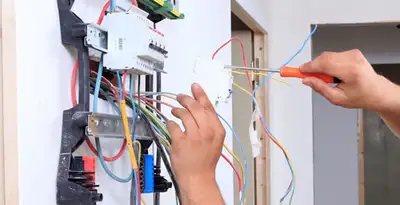 electrician services performing residential electrical panel wiring in Orange, CA