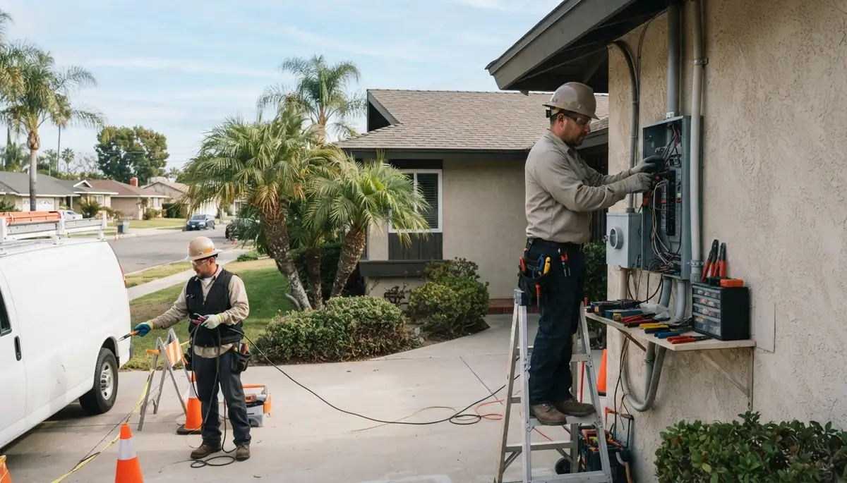 Electrician serving residential and commercial properties in Orange, California