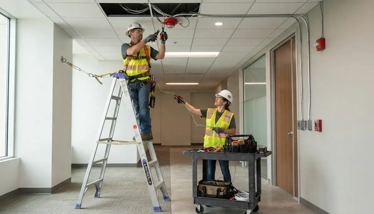 Fire alarm installation service by On Call Electrical in Orange, CA