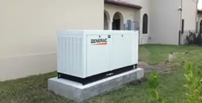 generator installation service showing standby generator professionally installed for residential power backup in Orange, CA