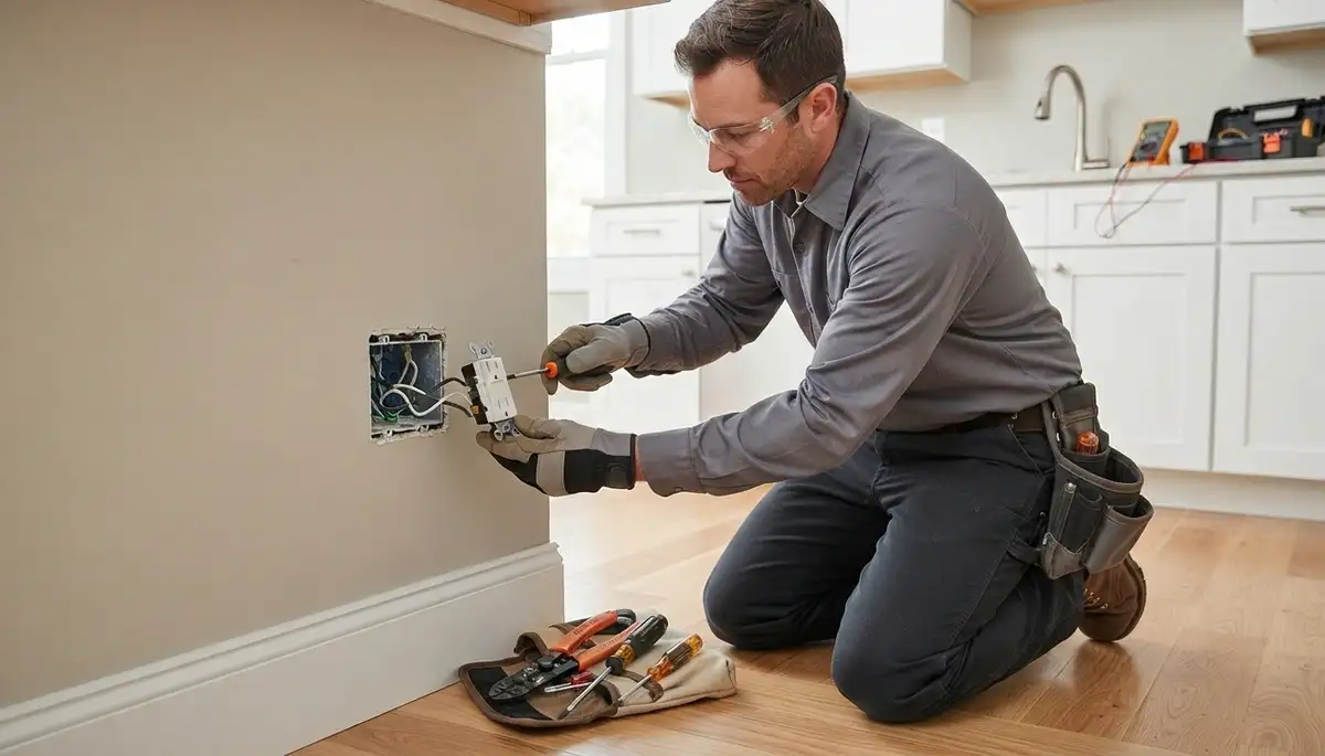 GFC outlet installation for an older Orange, CA home by On Call Electrical
