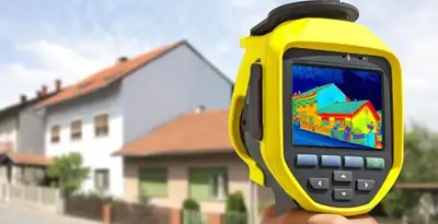 home energy audit service performing exterior thermal inspection to identify energy loss in Orange, CA