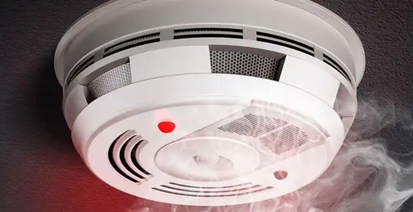Installed smoke detector providing reliable fire detection in Orange, CA