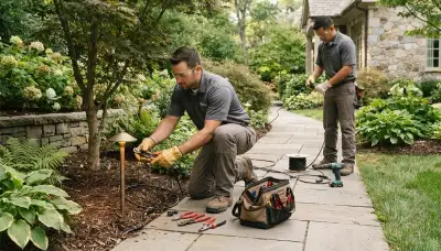 Landscape lighting installation by On Call Electrical in Orange, CA