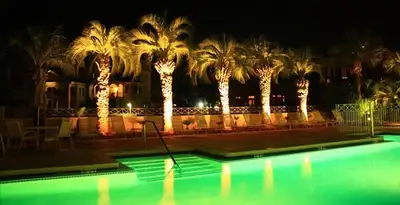 landscape lighting installation services illuminating outdoor recreational areas in Orange, CA