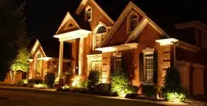 landscape lighting installation services enhancing residential exterior lighting in Orange, CA