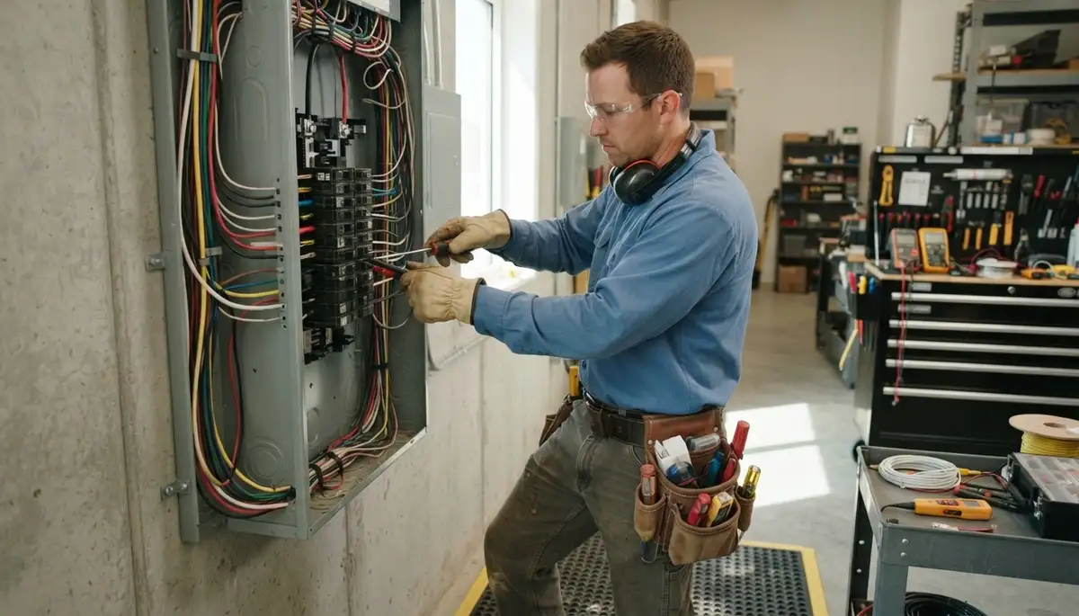 Licensed electrician serving Orange, CA with residential electrical panel and wiring services