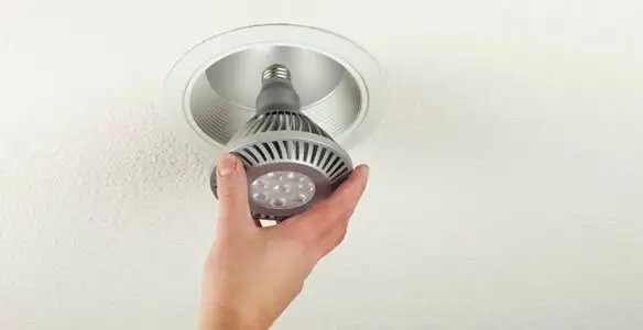 lighting installation service featuring recessed ceiling light installed by licensed professionals in Orange, CA