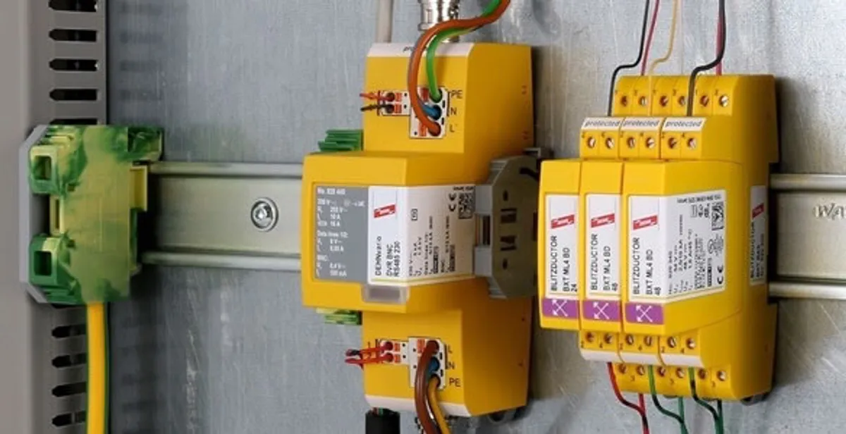 lightning surge protection system with surge suppressors installed by electrical service professionals in Orange, CA