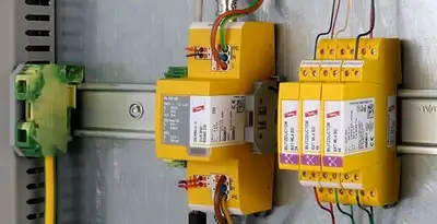 lightning surge protection system with surge suppressors installed by electrical service professionals in Orange, CA