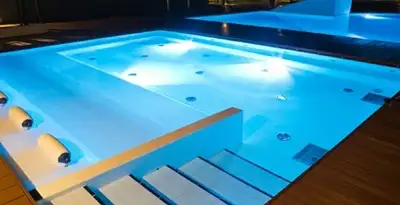 pool light installation and repair services providing modern illuminated pool lighting in Orange, CA