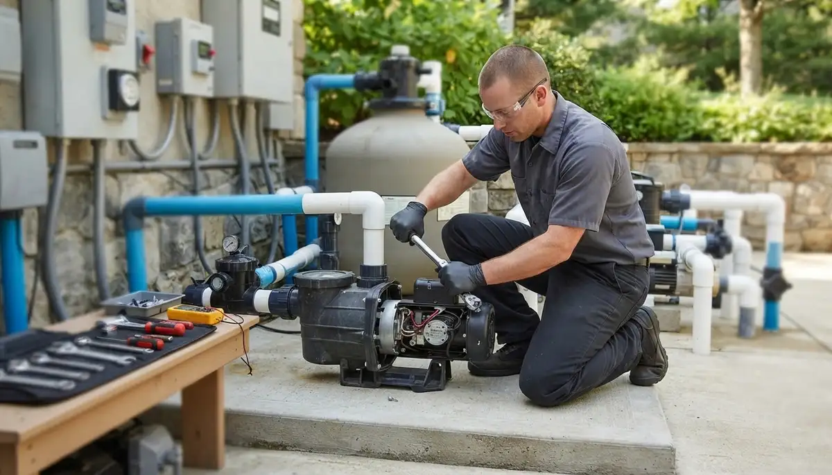 Pool pump electrical service by On Call Electrical in Orange, CA