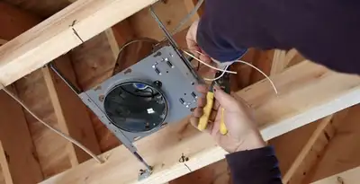 Professional recessed lighting installation with electrical wiring by licensed electricians in Orange, CA