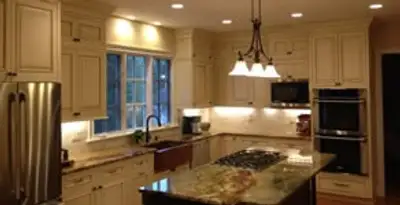 Recessed lighting installation enhancing interior lighting by professional electricians in Orange, CA