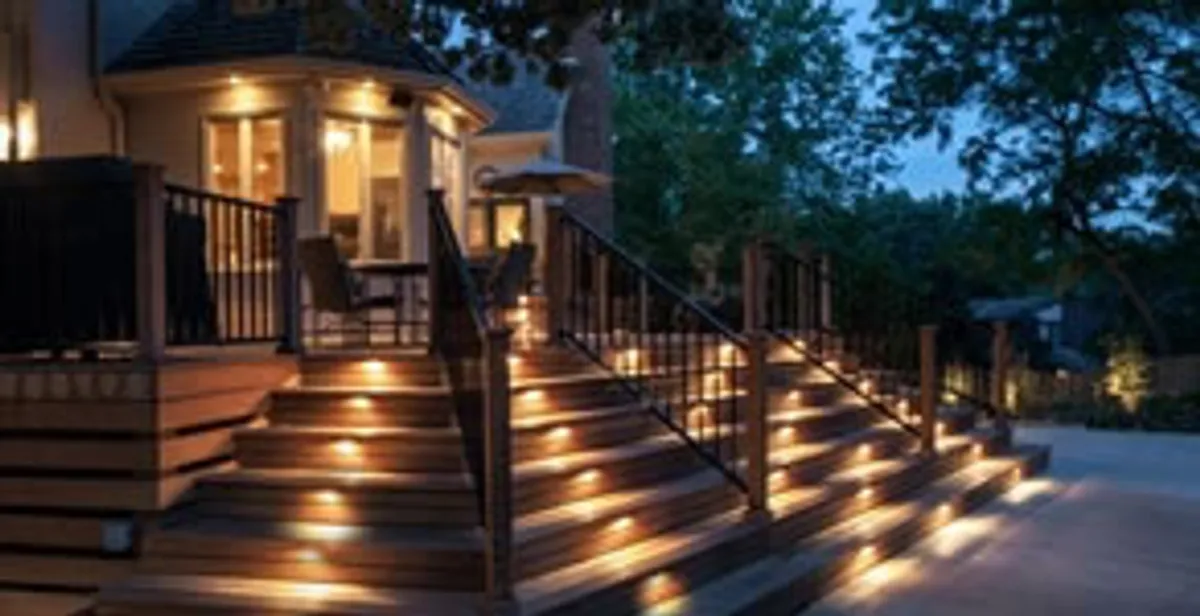 Residential electrician installing outdoor lighting for home safety in Orange, CA