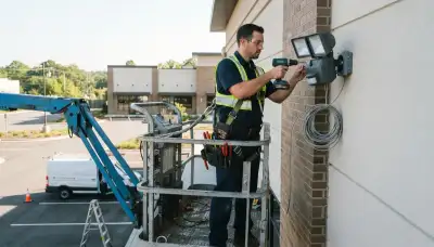 Security lights and electrical panel inspection for an Orange, CA home