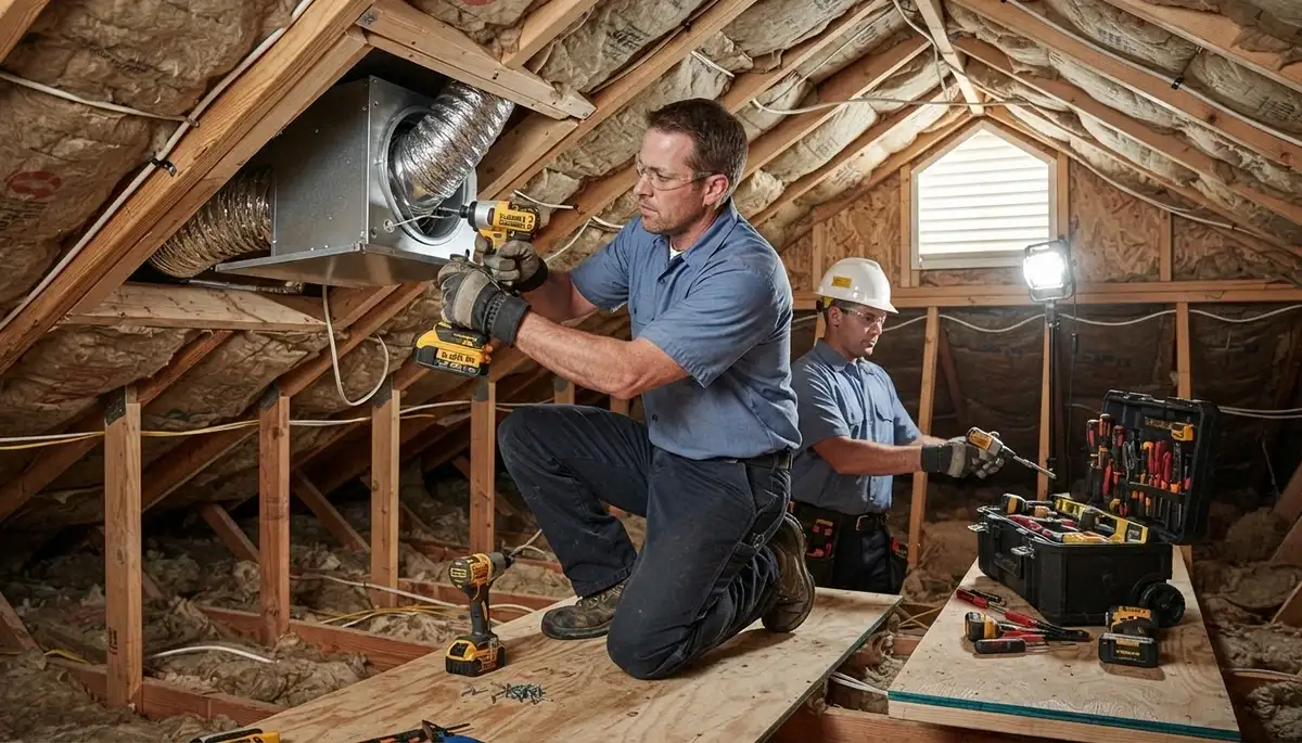 Whole house fan installation by On Call Electrical in Orange, CA
